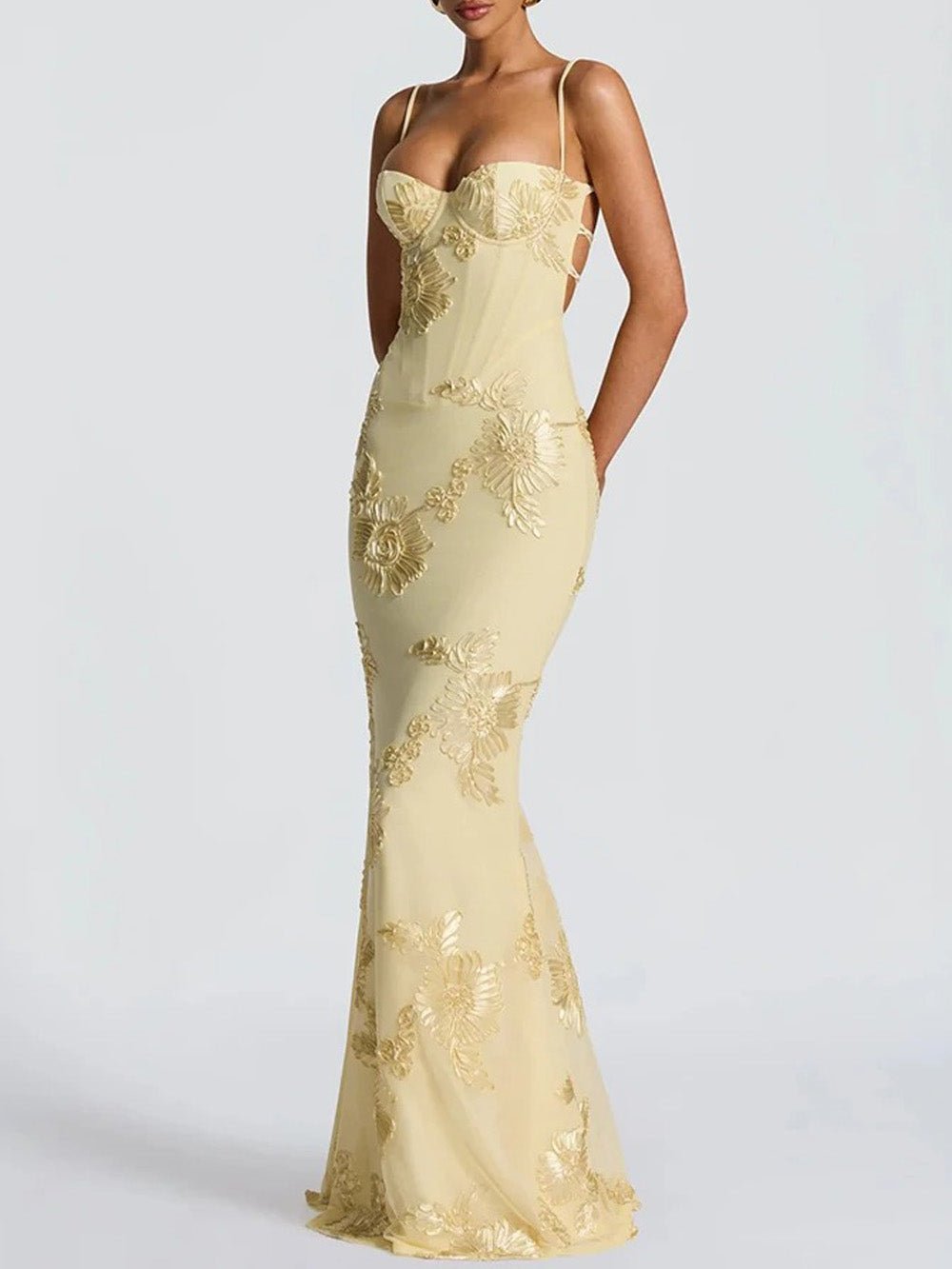 Aurelia Floral Print Maxi Dress