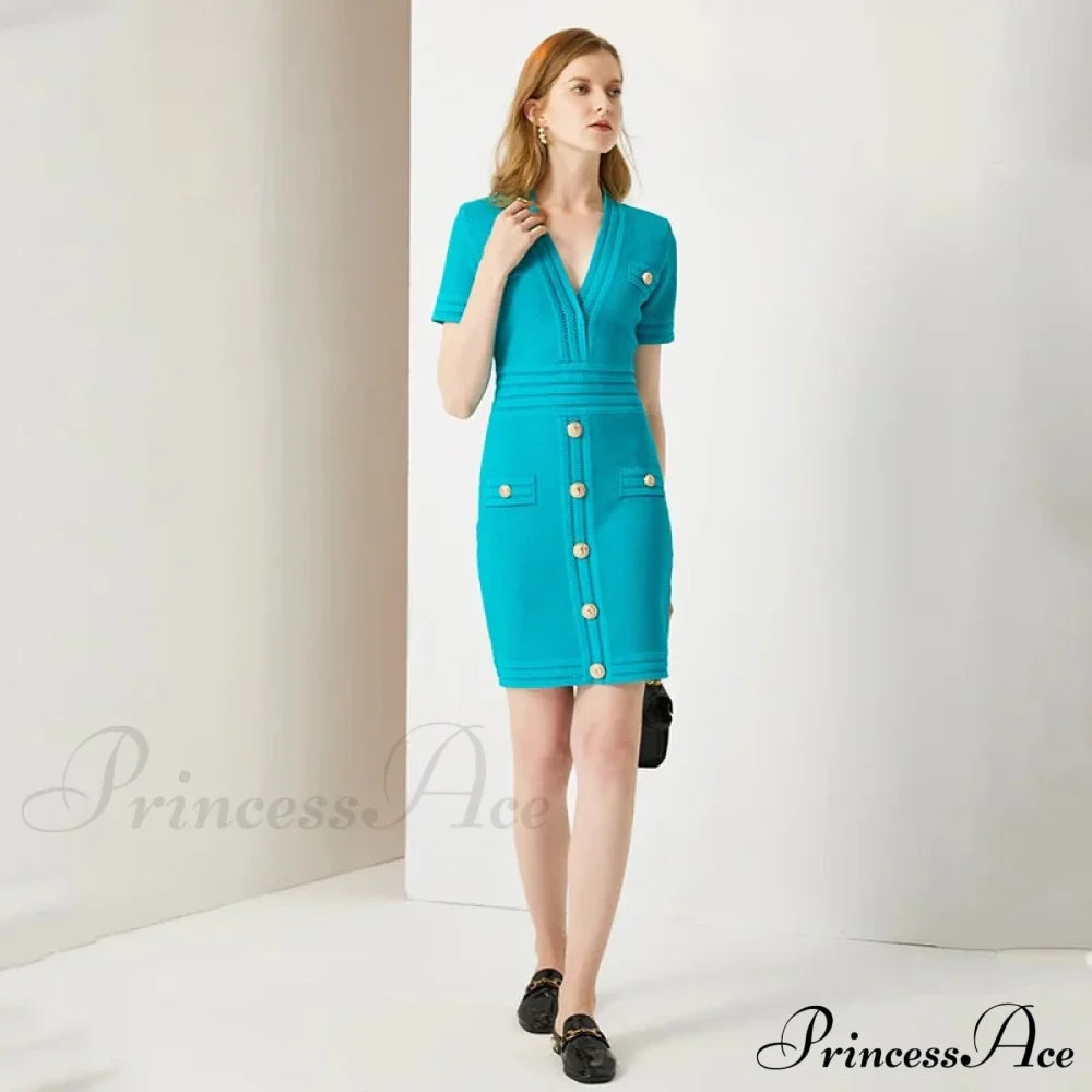 AURETA KNITTED Stylish MINI DRESS