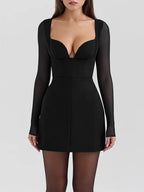 Ava Long Sleeve Mini Dress