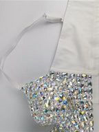 Avy Rhinestone Bustier Crop Top