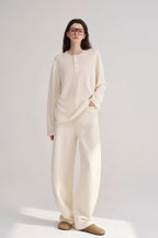 Slimming Narrow Curved Knit Pants