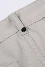 Retro Low-Waisted Pocket Denim Cargo Pant