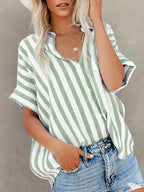 Vanessa Boutique Striped Dress Shirt Premium Wardrobe Essential