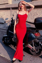 High Waist Casual Slip Dress