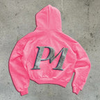 Printed Zip-Up Street Hoodie