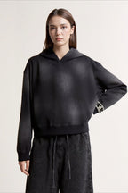 Washed Vintage Cropped Hoodie