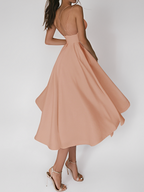 Amarante Statement Spaghetti Dress Chic Silhouette Collection