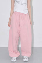 Relaxed Fit Solid Tone Lounge Knit Pants