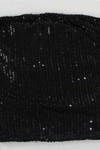 Sequin Fitted Strapless Top Shorts Two Piece Set