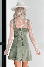 Strappy Slim Fit Denim Dress