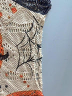 Halloween Pumpkin Print Long Sleeve Knit Top