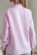 Ruffle Long Sleeve Blouse