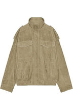 Workwear-style Stand-Collar Jacket