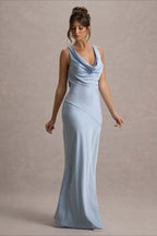 Satin Mermaid Low-Back Party Dress