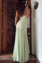 Halter Deep VNeck Party Dress