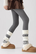 Patterned Cable Knit Leg Warmers