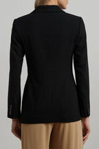Women's Double-Breasted Wool Crepe Blazer