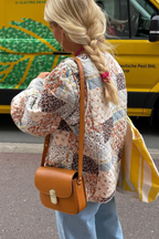 Printed Cotton Jacket with Large Pockets