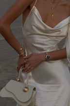 Cami Backless Maxi Silk Dress
