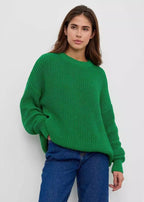 Vibrant Round Neck Oversized Sweater