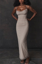 Sheer Lined Lace Trim Party Dress