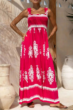 Zelma Effortless Sleeveless Printed Maxi Dress Evening Wear Edit