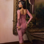 Gaudelia Aesthetic Pink Womendress Chic Silhouette Collection