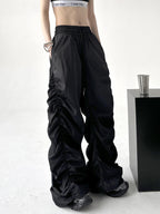 Comfortable Black Baggy HighWaist Halloween Pants