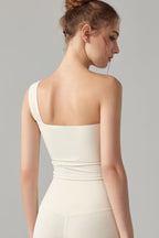 Romantic Single Shoulder Corset Bodycon Crop Top