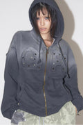 Vintage Washed Gradient Hoodie