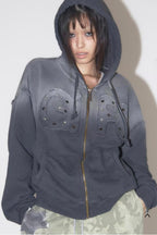 Vintage Washed Gradient Hoodie