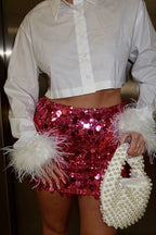 Chic Sparkle Sequin Mini Skirt