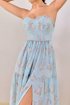 Strapless Backless Beach Party Dress