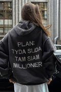 Oversized Hooded Sweatshirt Hoodie