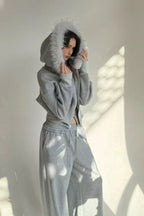 Casual Zippered Harajuku Hoodie