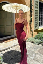 Bodycon Lace Insert Slip Dress