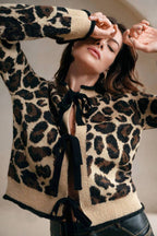 Loose Fit Leopard Print Sweater