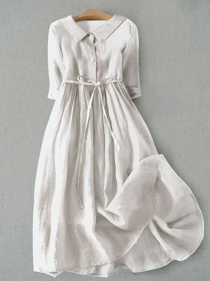 Lucrecia Boutique Linen and Blend Dress Everyday Luxe Edit