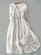 Lucrecia Boutique Linen and Blend Dress Everyday Luxe Edit