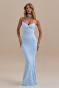 Backless Bodycon Maxi Lace Dress