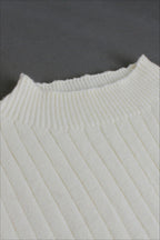 Sleeveless Round Neck Knit Sweater Dress