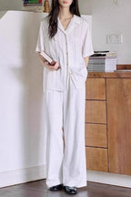 Cuban Collar Relaxed Fit Blouse