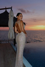 Crystal LowBack Party Dress
