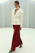 Single Button Lapel Blazer