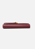 Maribel - Woven Leather Crossbody Bag with Top Handle