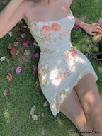 Backless Bodycon Graceful Floral Dress