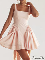 Backless Bow Stylish Mini Dress
