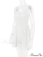 Backless Bow Stylish Mini Dress