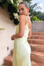 Backless Cami Silk Dress