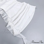 Backless Cowl Neck Charming Flower Frill Mini Dress